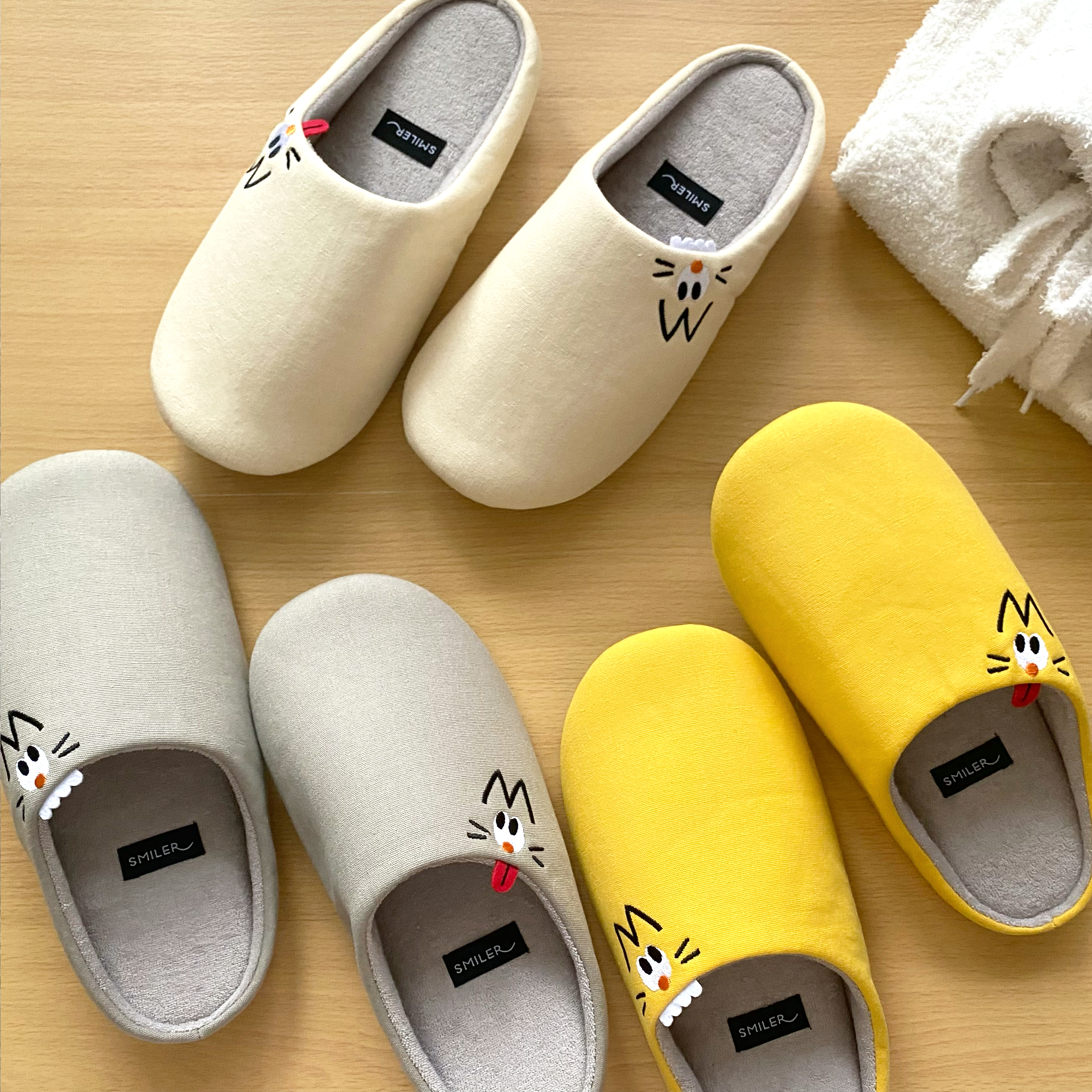 ZIPPA - ルームシューズ　＜２足セット＞